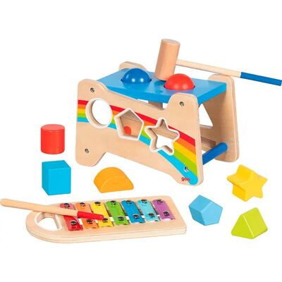 Goki Giocattolo Educativo Hammer Bench With Xylophone 5830 Goki Giocattolo Educativo Hammer Bench With Xylophone 5830