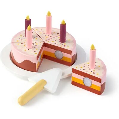 Set di Gioco Torta in Legno Kid's Concept - Rosa - Torta per Bambini Set di Gioco Torta in Legno Kid's Concept - Rosa - Torta per Bambini
