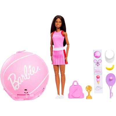 Barbie Bambola You Can Be A Tennis Player Multicolor One Size Barbie Bambola You Can Be A Tennis Player Multicolor One Size