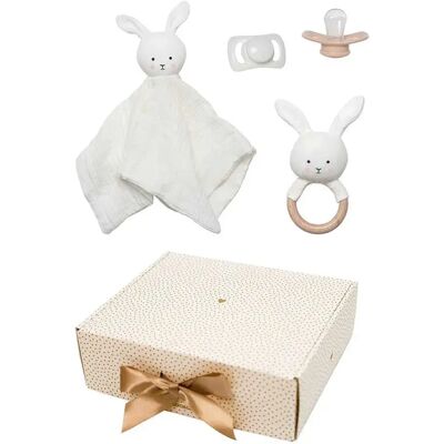 Jabadabado Regalo Per Neonato: Doudou Coniglietto E Sonaglio Jabadabado Regalo Per Neonato: Doudou Coniglietto E Sonaglio