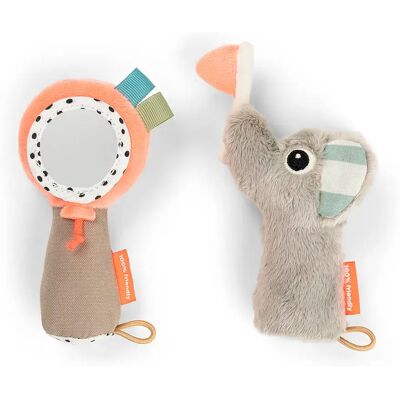 Done By Deer Set Specchio Sensoriale E Sonaglio Celebrativo Done By Deer Set Specchio Sensoriale E Sonaglio Celebrativo