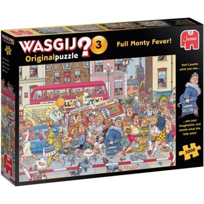 Jumbo Puzzle Wasgij Original 3-3 Full Monty Fever 1000 Pieces Jumbo Puzzle Wasgij Original 3-3 Full Monty Fever 1000 Pieces