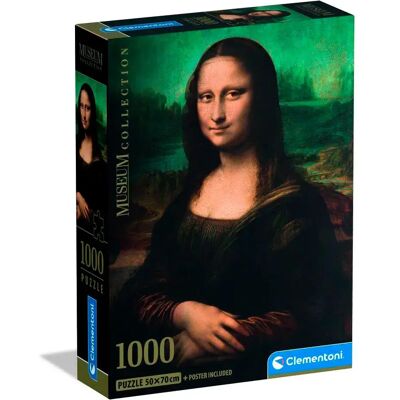 Puzzle Mona Lisa da 1000 pezzi - Collezione Museo Clementoni Puzzle Mona Lisa da 1000 pezzi - Collezione Museo Clementoni
