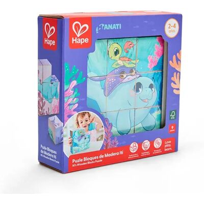 Hape Iti’s Puzzle Con Blocchi Di Legno Hape Iti’s Puzzle Con Blocchi Di Legno