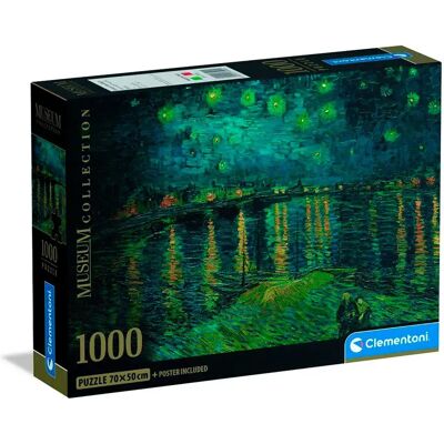 Clementoni 37095 Puzzle - Notte Stellata sul Rodano Collezione Museo Clementoni 37095 Puzzle - Notte Stellata sul Rodano Collezione Museo