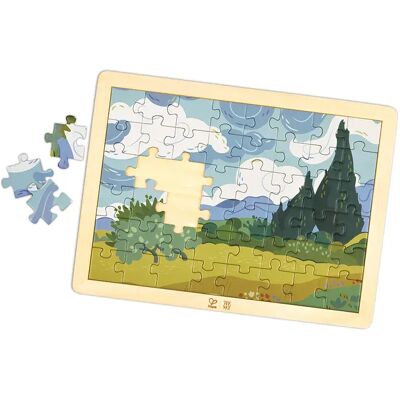 Hape Puzzle Van Gogh Cypresses 9 Pezzi Hape Puzzle Van Gogh Cypresses 9 Pezzi