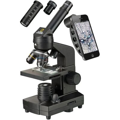 National Geographic Microscopio Con Supporto Per Smartphone 0x-1280x National Geographic Microscopio Con Supporto Per Smartphone 0x-1280x