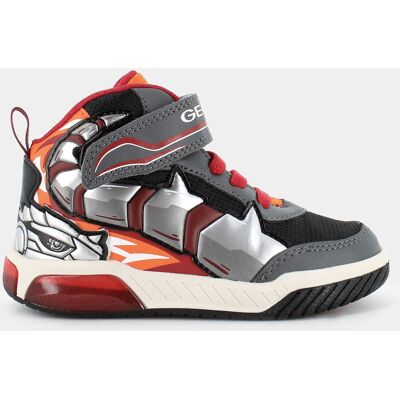 GEOX J INEK BOY C - Sneakers alte per bambini - Bunt (Grigio scuro, Arancione) - Sneakers GEOX J INEK BOY C - Sneakers alte per bambini - Bunt (Grigio scuro, Arancione) - Sneakers