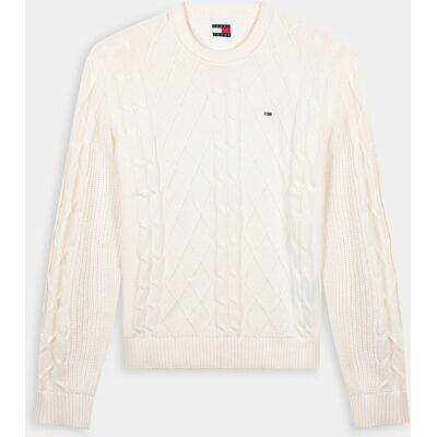 Maglie E Felpe Tommy Jeans da Uomo, bianco Maglie E Felpe Tommy Jeans da Uomo, bianco