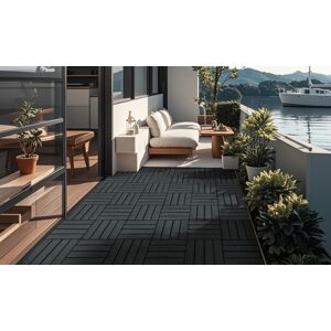 HOME DELUXE - BAVARO PREMIUM - Teak - 1 m² - WPC click tiles HOME DELUXE - BAVARO PREMIUM - Teak - 1 m² - WPC click tiles