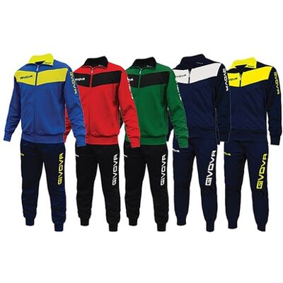 Tuta Givova TR0180403 Navy/Blu/Bianca per uomo tutto l'anno Tuta Givova TR0180403 Navy/Blu/Bianca per uomo tutto l'anno
