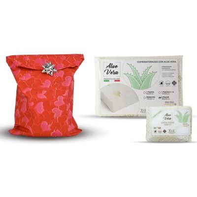 Banzaii Coprimaterasso Con Trattamento All Aloe Vera E Coppia Di Federe: 1 Piazza Banzaii Coprimaterasso Con Trattamento All Aloe Vera E Coppia Di Federe: 1 Piazza