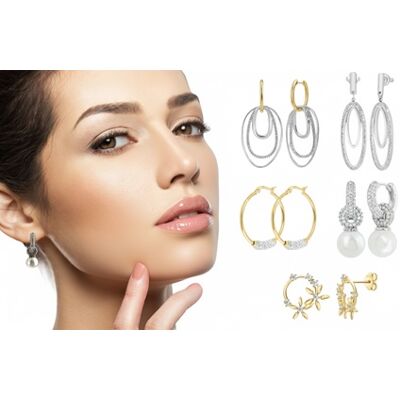 SC Crystal Orecchini B3313-argento SC Crystal Orecchini B3313-argento