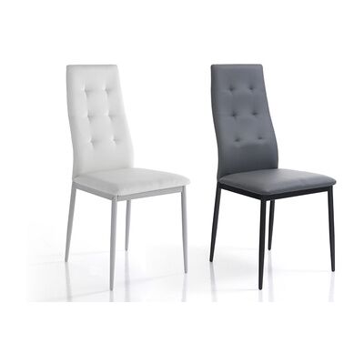 TOMASUCCI Set 4 Sedie Nina: Grigio TOMASUCCI Set 4 Sedie Nina: Grigio