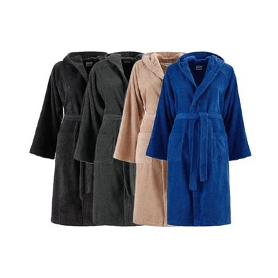 BASSETTI Accappatoio Unisex Con Cappuccio : Blu Scuro Taglia M BASSETTI Accappatoio Unisex Con Cappuccio : Blu Scuro Taglia M