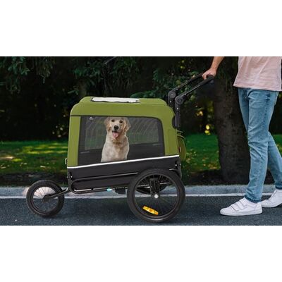 VESKA - Carrello Multifunzionale Per Cani Veska - Blu - Nero - Pet stroller VESKA - Carrello Multifunzionale Per Cani Veska - Blu - Nero - Pet stroller