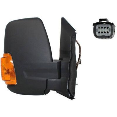 Alkar Specchio esterno destro nero grande angolo per Ford Transit Alkar Specchio esterno destro nero grande angolo per Ford Transit