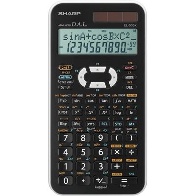 Sharp Calcolatrice Scientifica EL-506TS Nero Sharp Calcolatrice Scientifica EL-506TS Nero