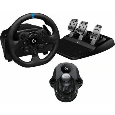 Logitech Volante da corsa e pedali G923 SE (PS5/PS4/PC) + leva del cambio Driving Force Nero Logitech Volante da corsa e pedali G923 SE (PS5/PS4/PC) + leva del cambio Driving Force Nero
