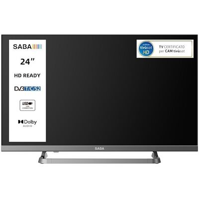 SABA Tv LED 24" Sa24sm10 Grigio SABA Tv LED 24" Sa24sm10 Grigio