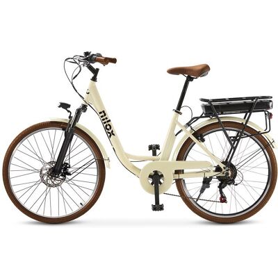 NILOX E-City Bike 26” J5 PRO Nxebj5prowhdb Bianco crema NILOX E-City Bike 26” J5 PRO Nxebj5prowhdb Bianco crema