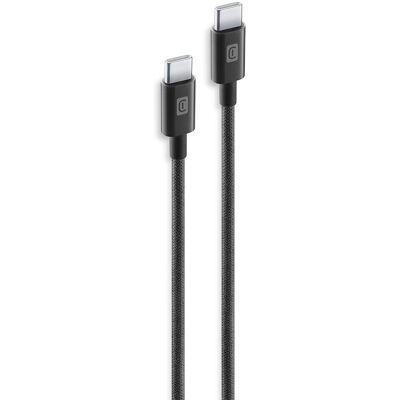 Cellular Line Cavo Telato 150 cm USB-C to USB-C USBDATABRCTOC15K Nero Cellular Line Cavo Telato 150 cm USB-C to USB-C USBDATABRCTOC15K Nero