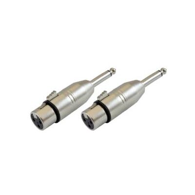 KARMA Adattatori XLR F/ Jack 6.3 mm mono RDM CN6 Silver KARMA Adattatori XLR F/ Jack 6.3 mm mono RDM CN6 Silver