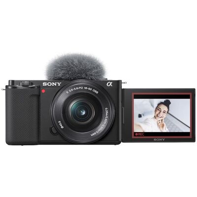 Sony Fotocamera mirrorless ZV-E10 Vlog camera + obiettivo Power Zoom 16-50 mm Sony Fotocamera mirrorless ZV-E10 Vlog camera + obiettivo Power Zoom 16-50 mm