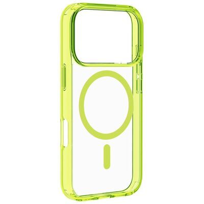 Cellular Line Custodia iPhone 17 Pro Iconic Magsafe Trasparente/Lime Cellular Line Custodia iPhone 17 Pro Iconic Magsafe Trasparente/Lime
