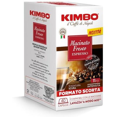 KIMBO S.P.A. Kimbo Capsule Caffè 40 Pz Macinato Fresco Espresso 014238 KIMBO S.P.A. Kimbo Capsule Caffè 40 Pz Macinato Fresco Espresso 014238