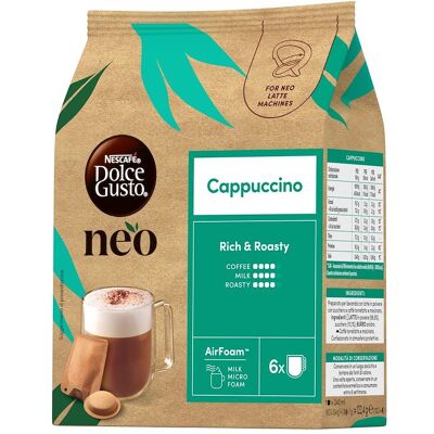 NESTLE' Nescafé Dolce Gusto NEO Cappuccino 6 capsule + 6 bustine 12613839 NESTLE' Nescafé Dolce Gusto NEO Cappuccino 6 capsule + 6 bustine 12613839