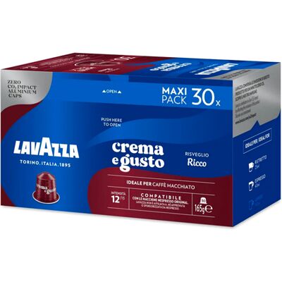 LAVAZZA Capsule Caffè 30Pz Crema e Gusto Ricco Compatibili Nespresso 7031 LAVAZZA Capsule Caffè 30Pz Crema e Gusto Ricco Compatibili Nespresso 7031