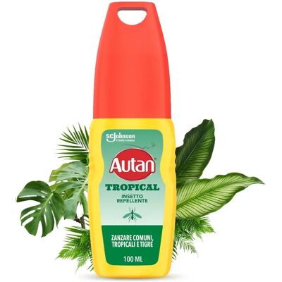 SC JOHNSON Autan Spray Tropical Insetto repellente 100ml SC JOHNSON Autan Spray Tropical Insetto repellente 100ml