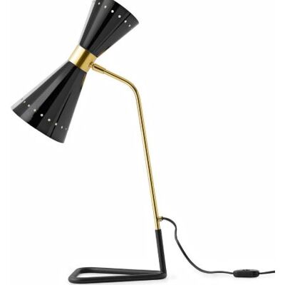 LINEA LIGHT Stilnovo Megafono Nera da Tavolo LINEA LIGHT Stilnovo Megafono Nera da Tavolo