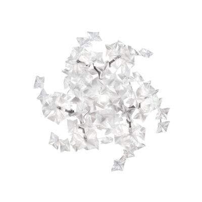 Luce da soffitto/muro Slamp Hanami - Trasparente - Dimmerabile - Fiori piegati a mano - Riflessi diamantati Luce da soffitto/muro Slamp Hanami - Trasparente - Dimmerabile - Fiori piegati a mano - Riflessi diamantati