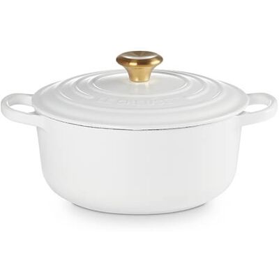 Le Creuset Signature Pentola in Ghisa Smaltata 24cm - Bianca Le Creuset Signature Pentola in Ghisa Smaltata 24cm - Bianca
