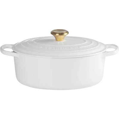 Le Creuset Padella in Ghisa Bianca Ovale 29cm - Versatile, Durevole, Artigianale Le Creuset Padella in Ghisa Bianca Ovale 29cm - Versatile, Durevole, Artigianale