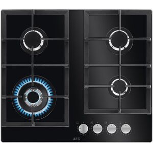 Piano cottura a gas nero 60 cm con 4 fuochi Piano cottura a gas nero 60 cm con 4 fuochi