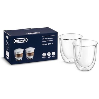 DeLonghi - 5513214601 - Trasparente - 190 ml - Coffee glass set DeLonghi - 5513214601 - Trasparente - 190 ml - Coffee glass set