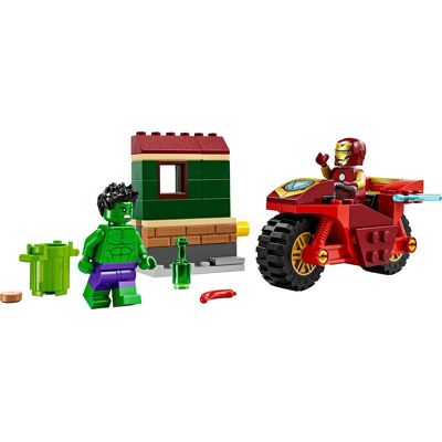 Lego Marvel Iron Man con moto e The Hulk 76287 Lego Marvel Iron Man con moto e The Hulk 76287