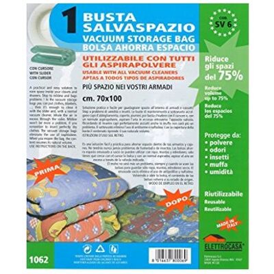 ELETTROCASA Busta salvaspazio, 70x100 Sv6 ELETTROCASA Busta salvaspazio, 70x100 Sv6