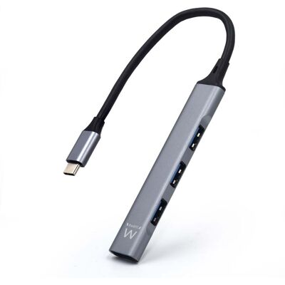 ewent Hub 4 porte 5000 Mbit/s EW1145 USB-C a USB-A Plug&Play ewent Hub 4 porte 5000 Mbit/s EW1145 USB-C a USB-A Plug&Play
