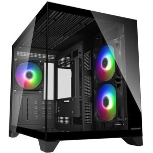 Cougar Case CGR-2QA6B-RGB Mini Tower Nero RGB Gaming Vetro Temperato Cougar Case CGR-2QA6B-RGB Mini Tower Nero RGB Gaming Vetro Temperato