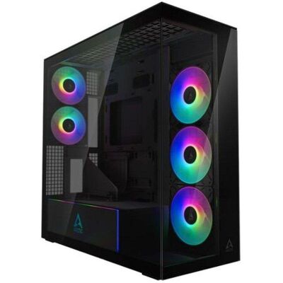 Arctic Case Xtender VG ARGB Vetro Temperato Nero Specchiato E-ATX Arctic Case Xtender VG ARGB Vetro Temperato Nero Specchiato E-ATX