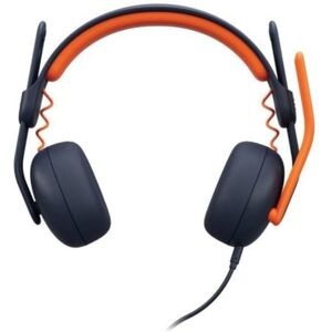 Logitech Auricolari con cavo microfono isolamento acustico per studenti blue-orange Logitech Auricolari con cavo microfono isolamento acustico per studenti blue-orange