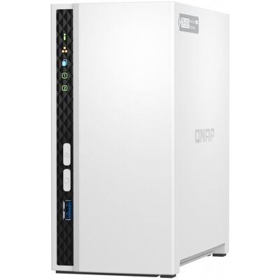 QNAP TS-233 server NAS e di archiviazione Mini Tower Collegamento ethernet LAN Bianco Cortex-A55 QNAP TS-233 server NAS e di archiviazione Mini Tower Collegamento ethernet LAN Bianco Cortex-A55