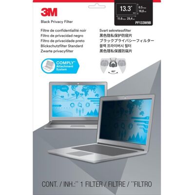 3M Filtro per la privacy PF133W9B per portatile 13.3 pollici senza cornice 3M Filtro per la privacy PF133W9B per portatile 13.3 pollici senza cornice