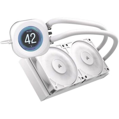 Corsair Refrigeración Líquida Nautilus 240 RS LCD 240mm 2 Ventilatori IPS Bianco Corsair Refrigeración Líquida Nautilus 240 RS LCD 240mm 2 Ventilatori IPS Bianco