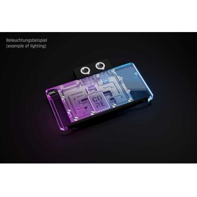 Alphacool Refrigerazione Liquida WAK Core RX 9070 XT Hellhound Pure 197mm Backplate ARGB Alphacool Refrigerazione Liquida WAK Core RX 9070 XT Hellhound Pure 197mm Backplate ARGB