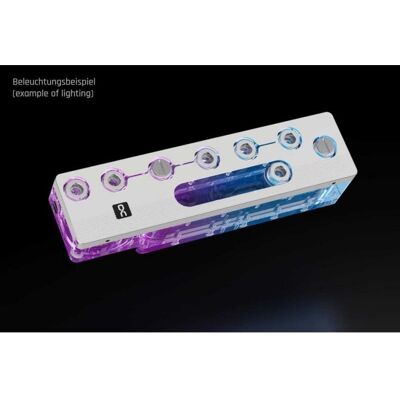 Alphacool Refrigeración Líquida Apex Distro Plate North XL ARGB 290 mm 9 Connessioni Alphacool Refrigeración Líquida Apex Distro Plate North XL ARGB 290 mm 9 Connessioni